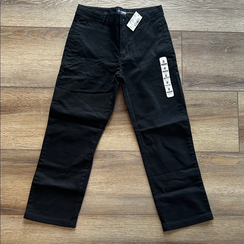 •The Children’s Place• HUSKY • Black Straight-Leg Pants